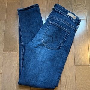 AG Adriano Goldschmied High Rise Stevie Slim Straight Ankle Premium Denim Jeans